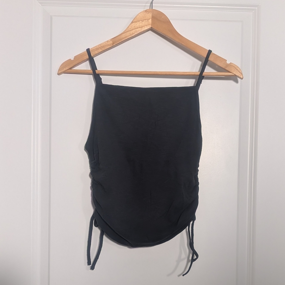 Aerie Ruched Cropped Tank